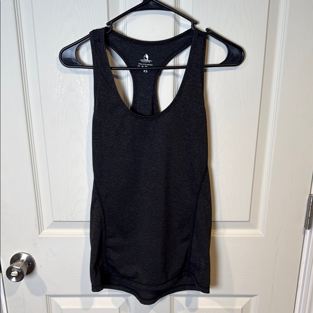 icyzone Black Racerback Tank Top